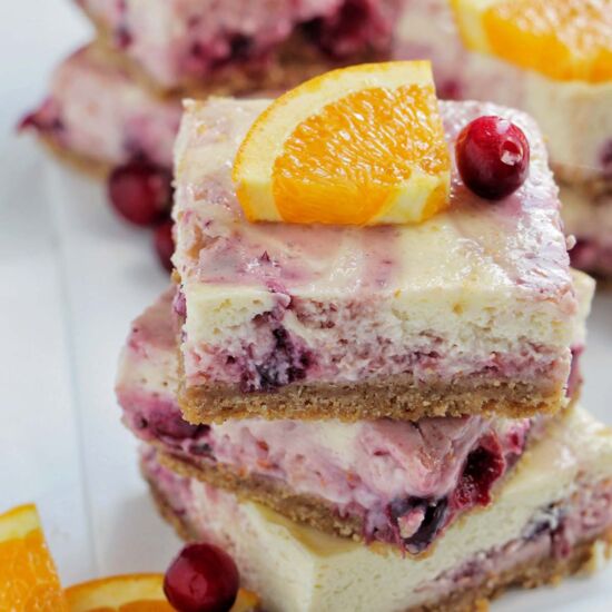 Cranberry Cheesecake Bars