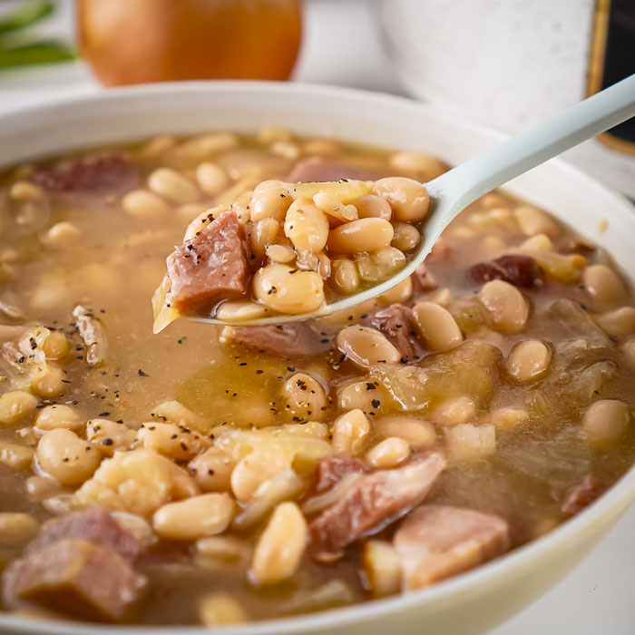 Crockpot Ham and Bean Soup