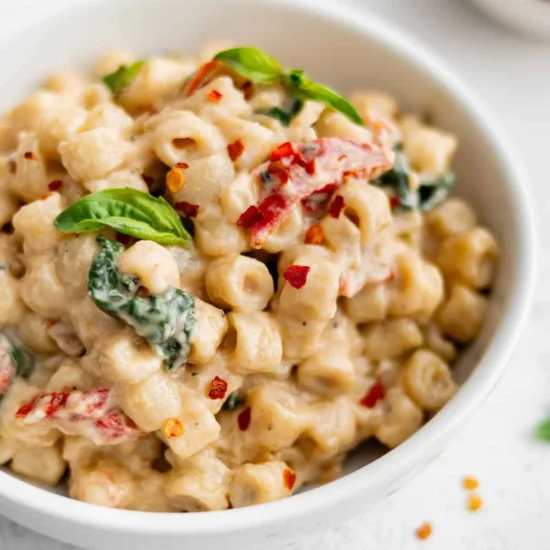 One Pot Sun Dried Tomato Ditalini