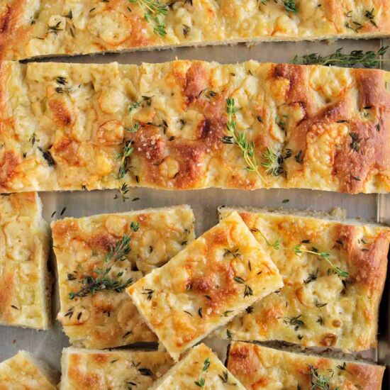 Gruyère & Thyme Italian Focaccia