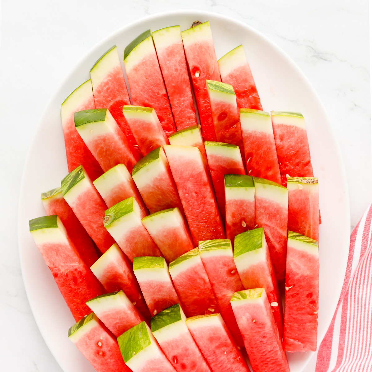 How To Cut Watermelon Into Sticks