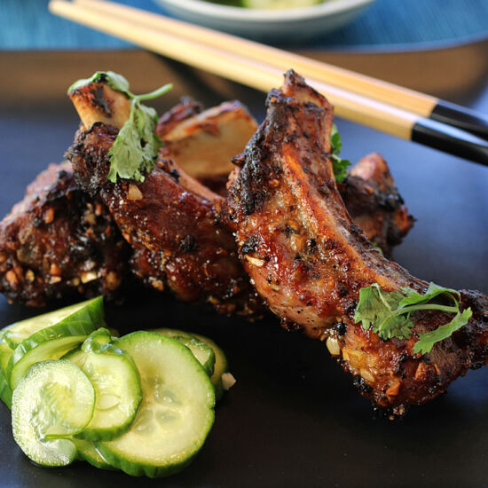 Garlic and Black Pepper Pork Ribs