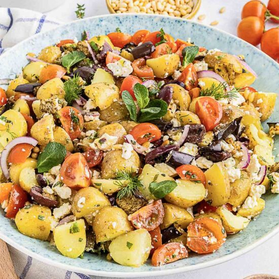 Greek Potato Salad (No Mayo)