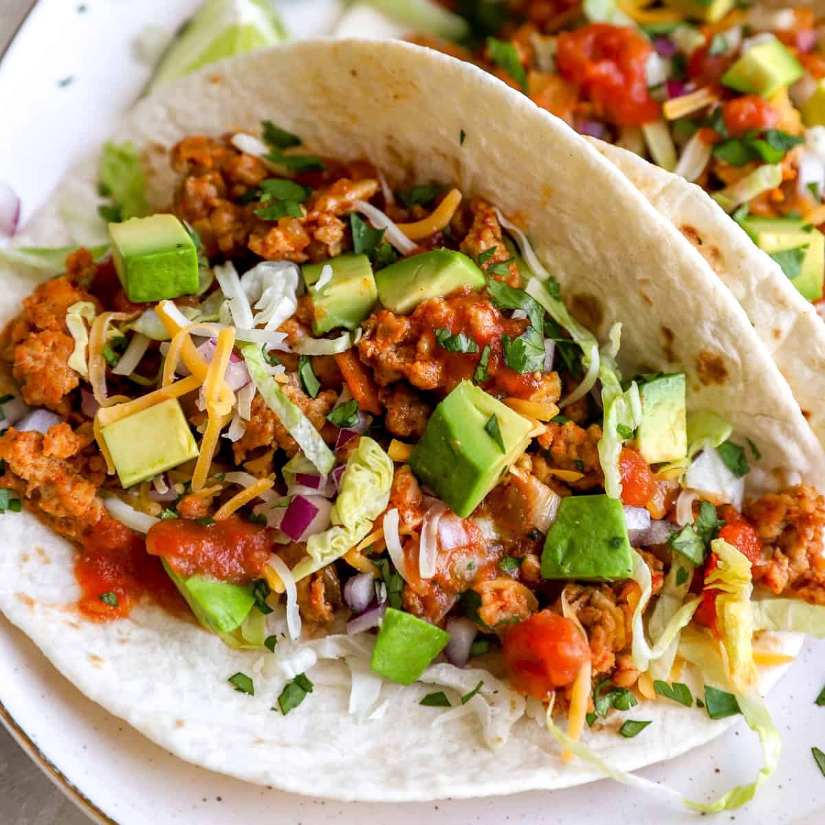 Ground Chicken Tacos