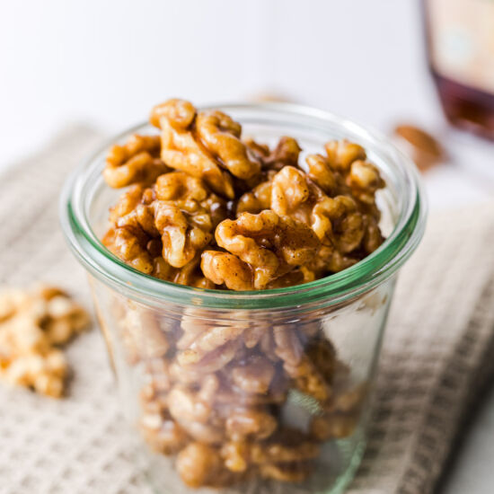 Caramelized Walnuts w/ Maple Syrup