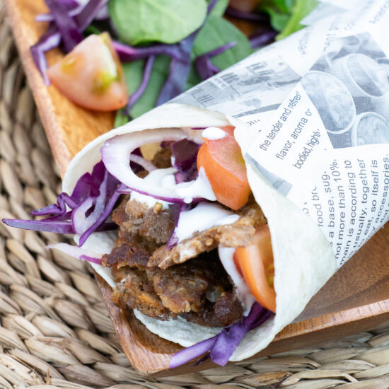 Doner Kebab Wrap in Oven
