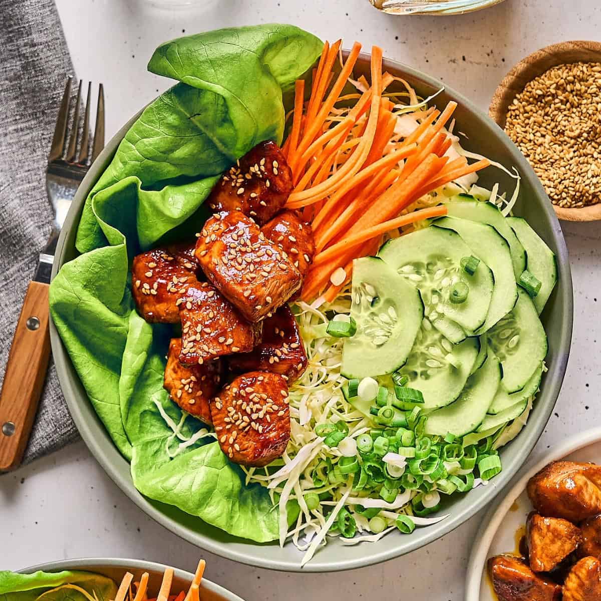 Korean BBQ Chicken Salad