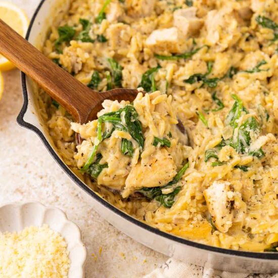 Lemon Chicken Orzo Pasta