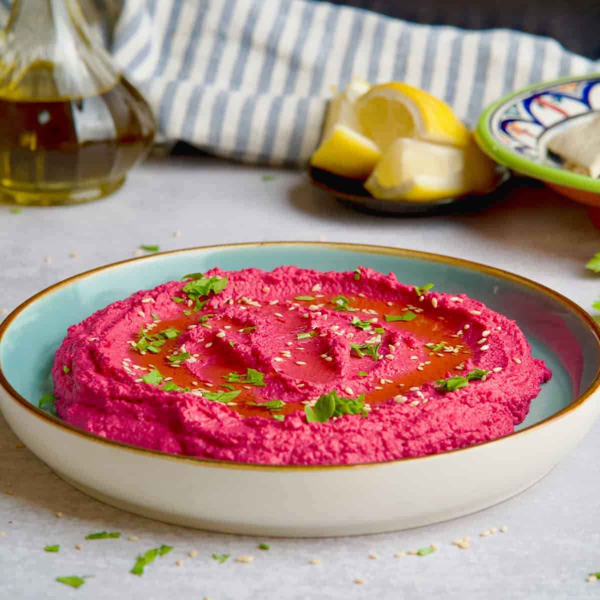 Easy Beet Hummus