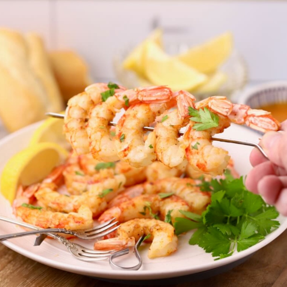Oven Roasted Shrimp Skewers