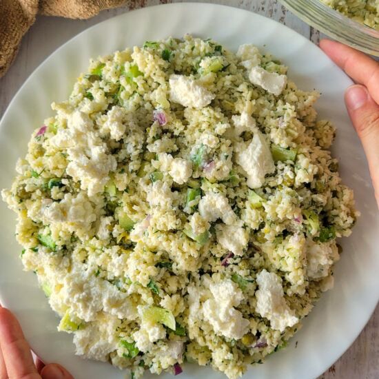 Lemony Pastina Salad with Ricotta