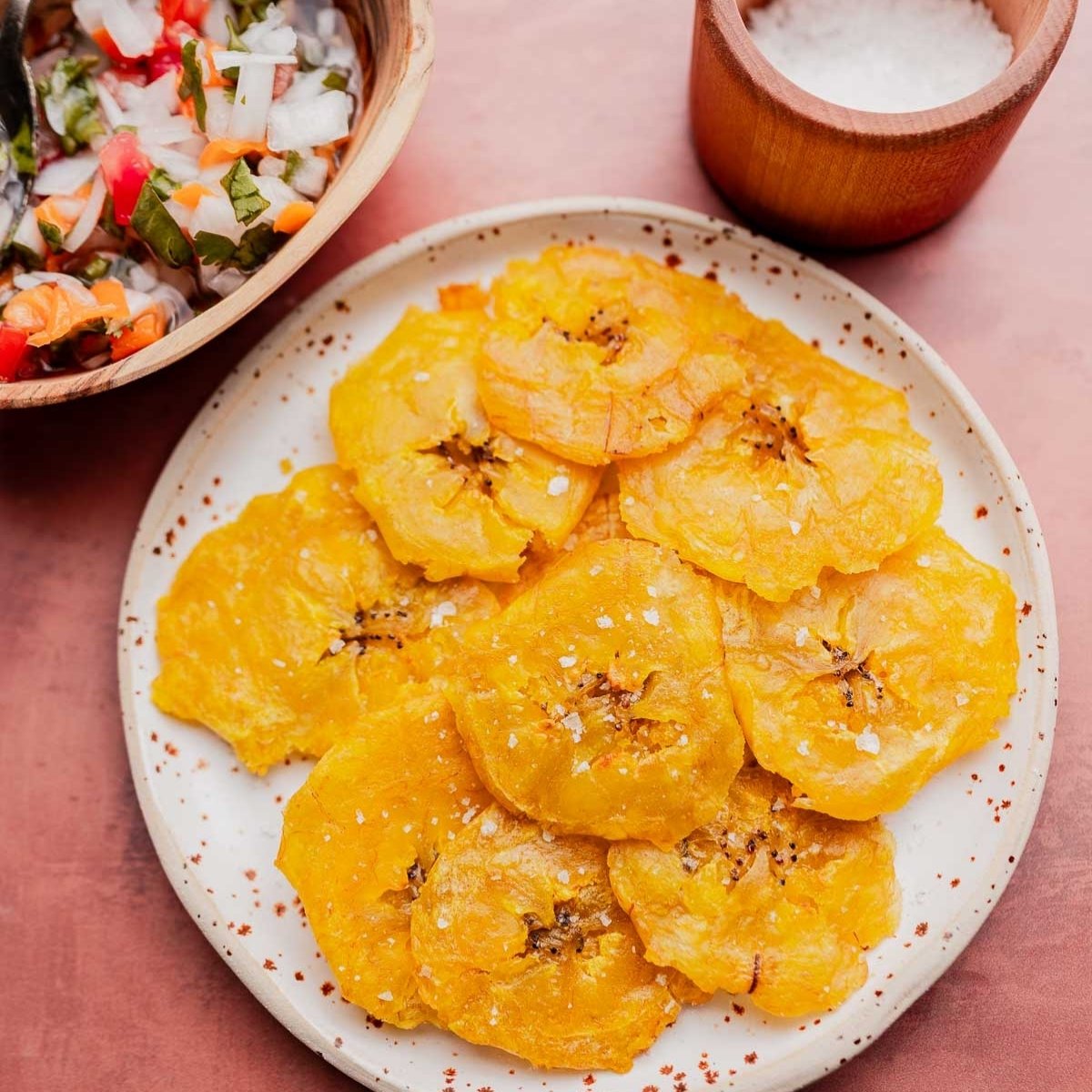 Patacones (Fried Green Plantains)