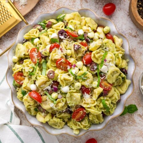 Pesto Tortellini Pasta Salad