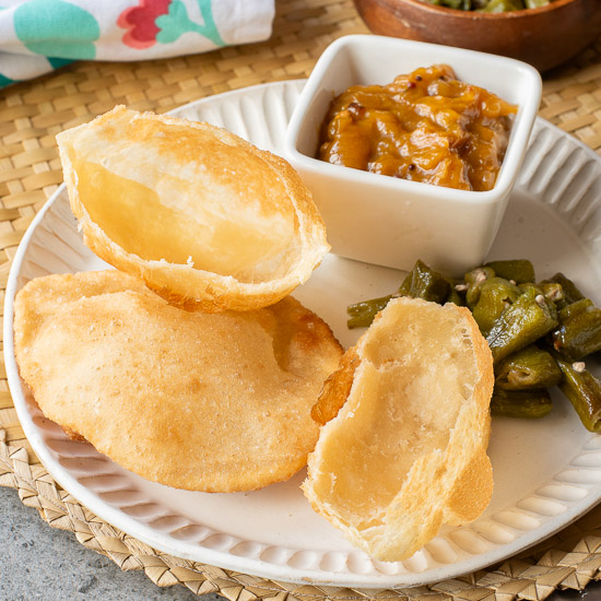 Homemade Poori