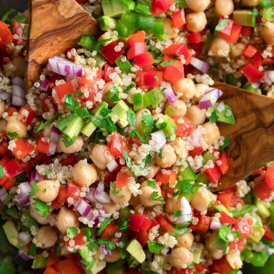 Quinoa Chickpea Salad