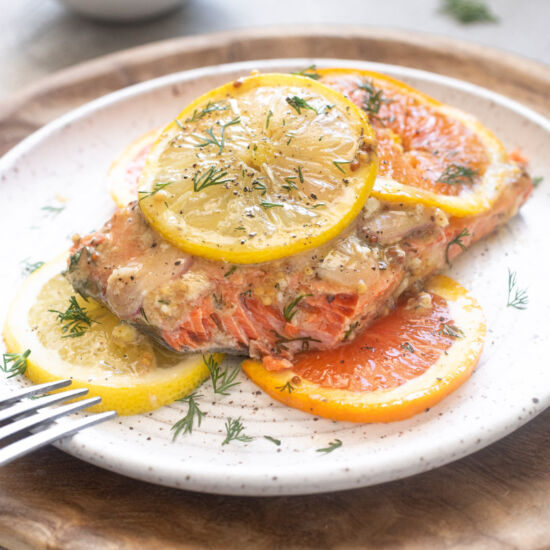 Slow Roasted Citrus Salmon