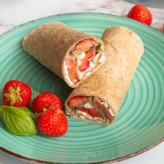 Strawberry Cottage Cheese Tortilla
