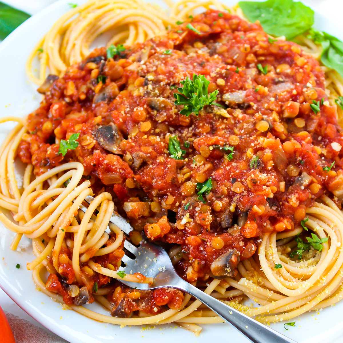 Vegan Lentil Bolognese