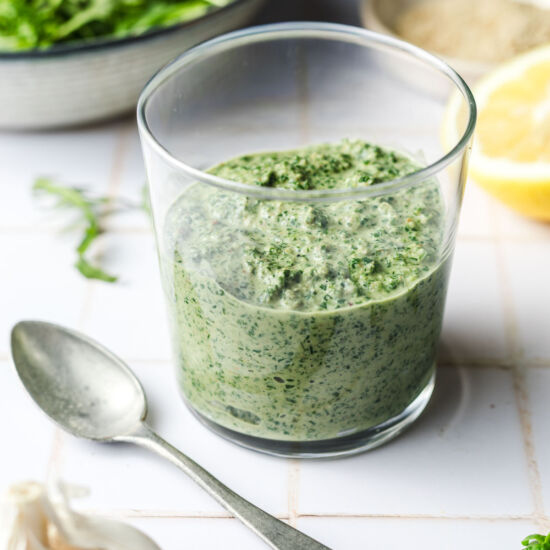 Vegan Arugula Pesto (Oil-Free)