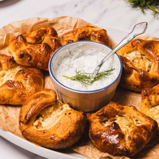 Cheese and Onion Knishes