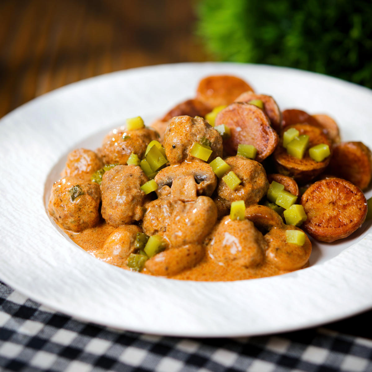 Beef Meatball Stroganoff