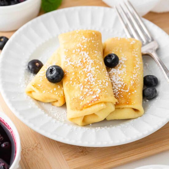 Sweet Cheese Blintzes