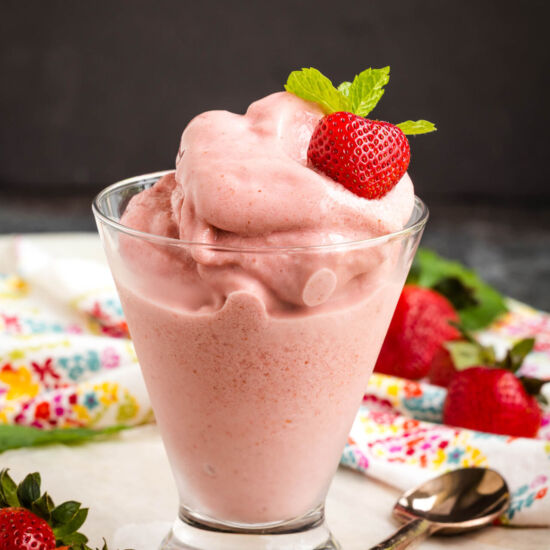 Boozy Strawberry Dole Whip