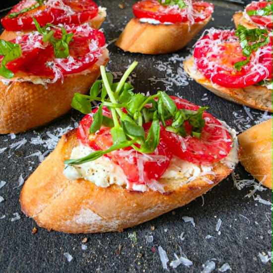Boursin Tomato Crostini