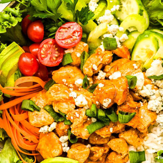 Buffalo Chicken Bowl with Rice
