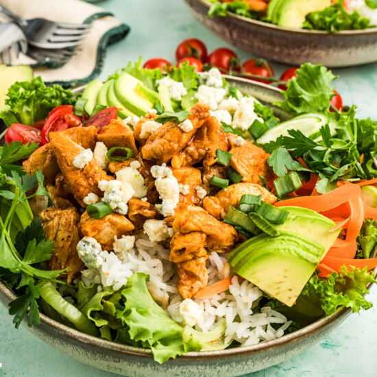 Buffalo Chicken Bowl (with Rice)