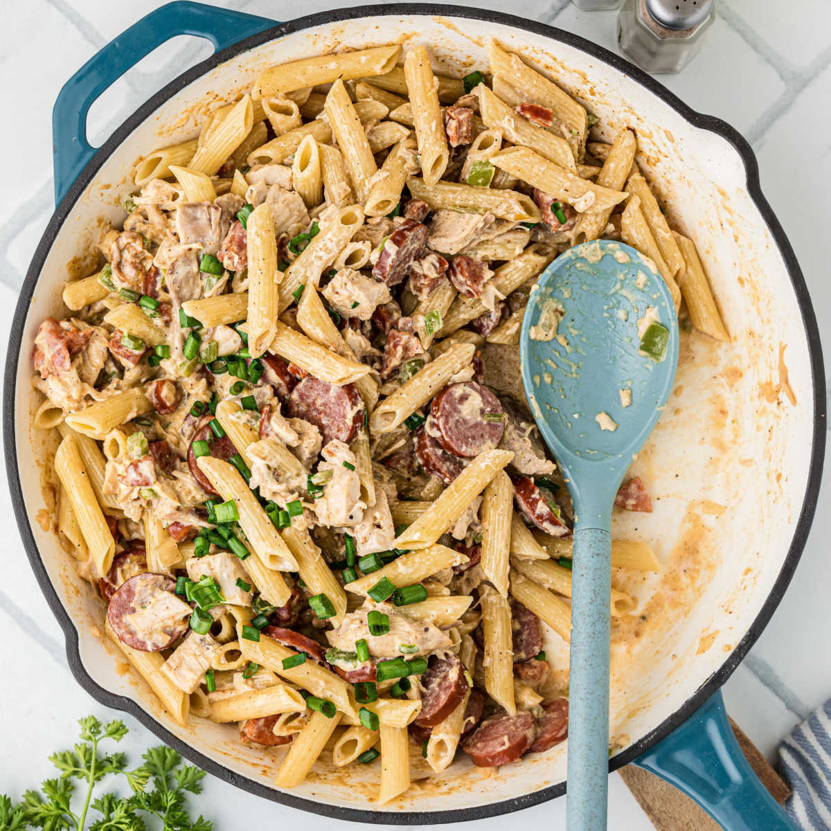 Cajun Chicken and Sausage Pasta