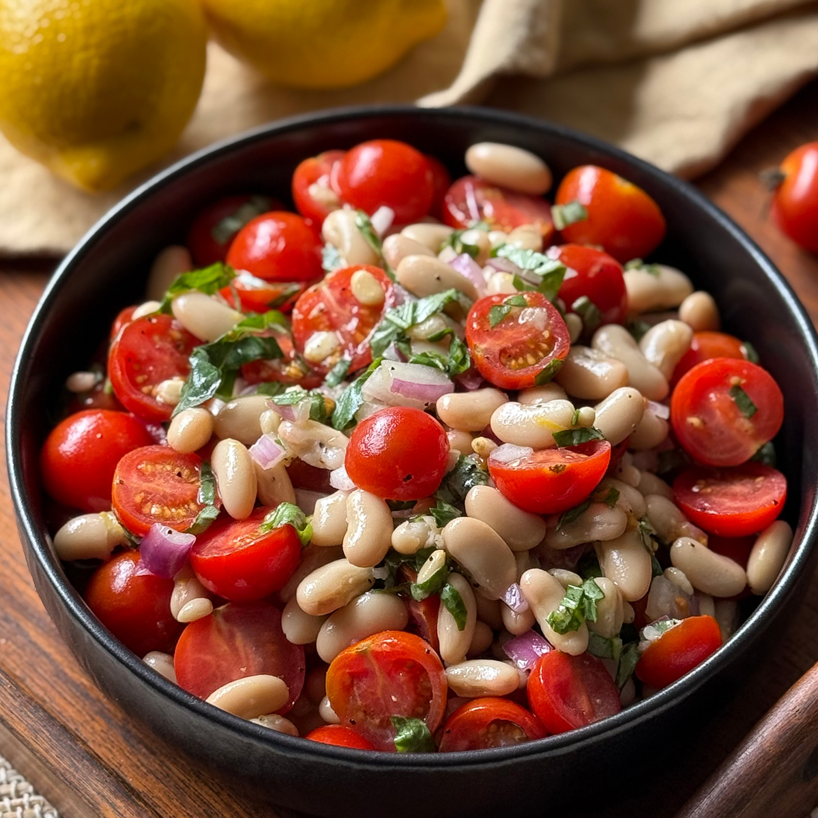 Cannellini Bean Salad with Tomatoes