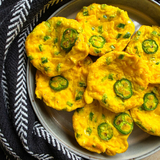 Cheesy Jalapeno Mini Frittatas