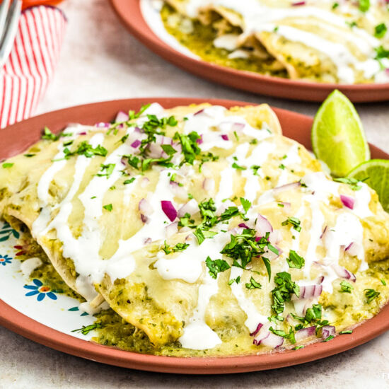 Traditional Enchiladas Verdes