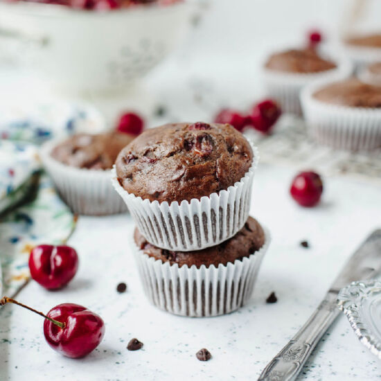 Chocolate Cherry Muffins
