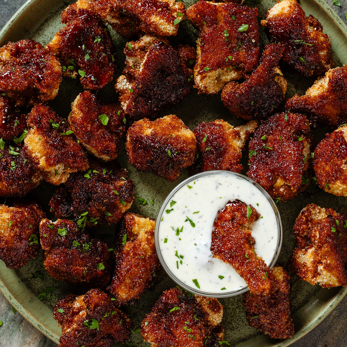Crispy Baked Cauliflower Bites