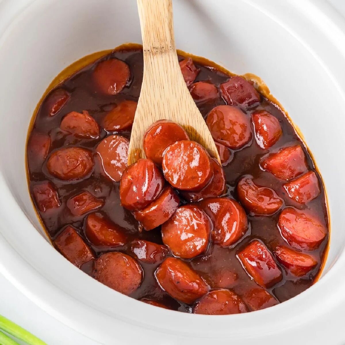 Slow Cooker BBQ Kielbasa Bites