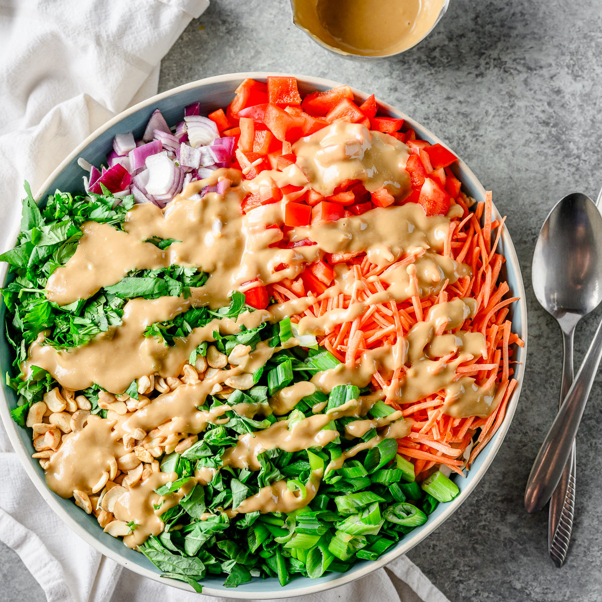 Thai Cabbage Salad Peanut Dressing