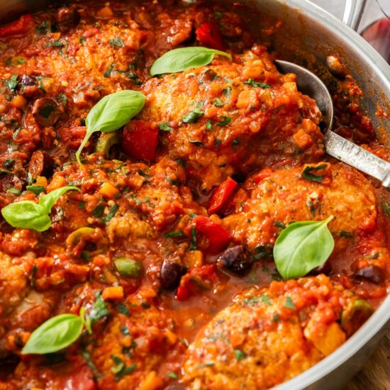 Easy Chicken Cacciatore