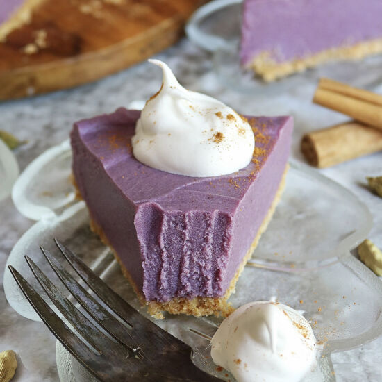 No-Bake Purple Sweet Potato Pie