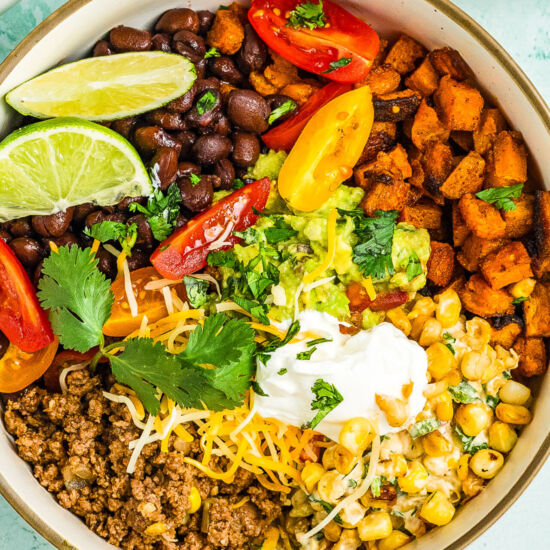 Ground Beef Sweet Potato Bowl