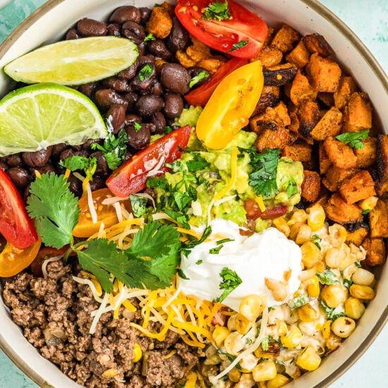 Ground Beef Sweet Potato Bowl