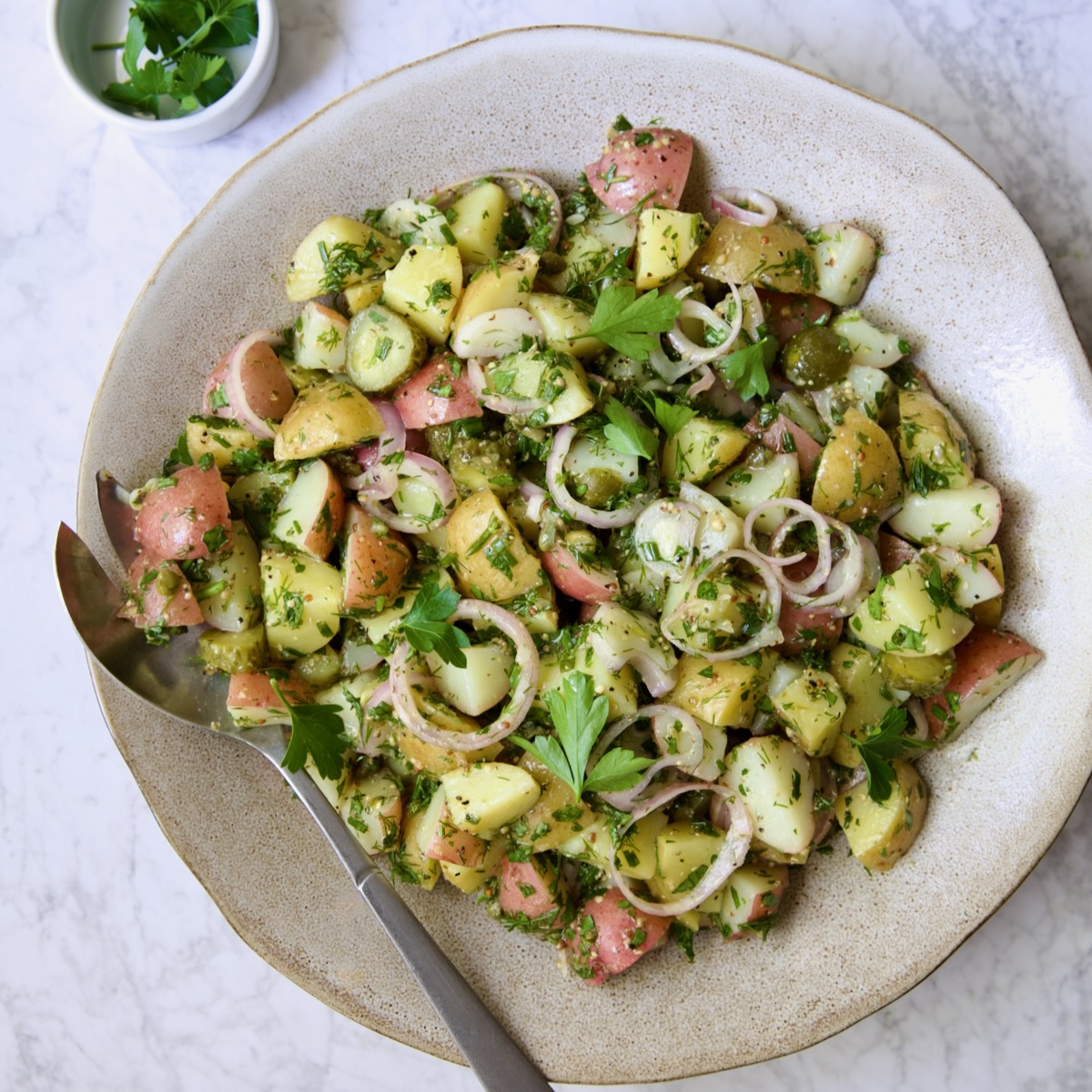 Herb and Vinegar Potato Salad