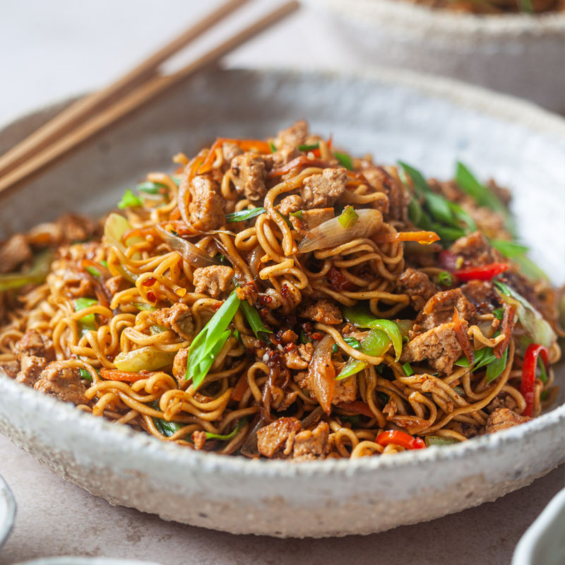 Hoisin Tofu Stir-Fry Noodles