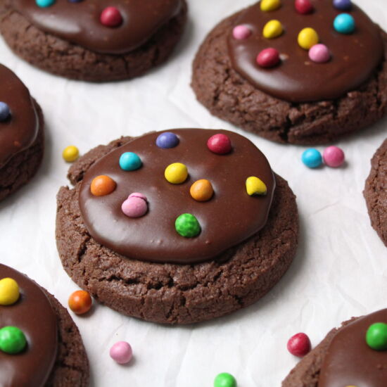 Galaxy Brownie Cookies