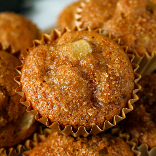 Brown Sugar Pear Muffins
