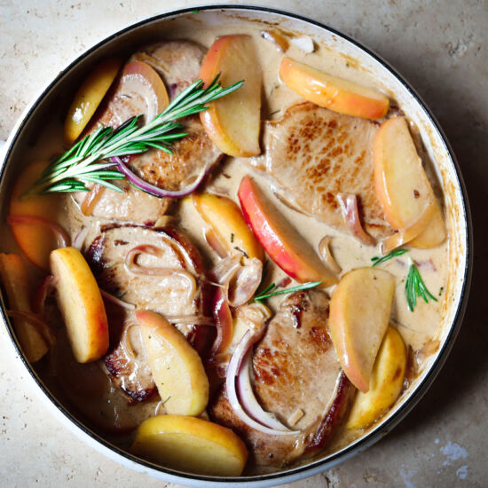 Pork Chops with Apples and Cider