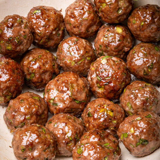 Oven Baked Asian Meatballs