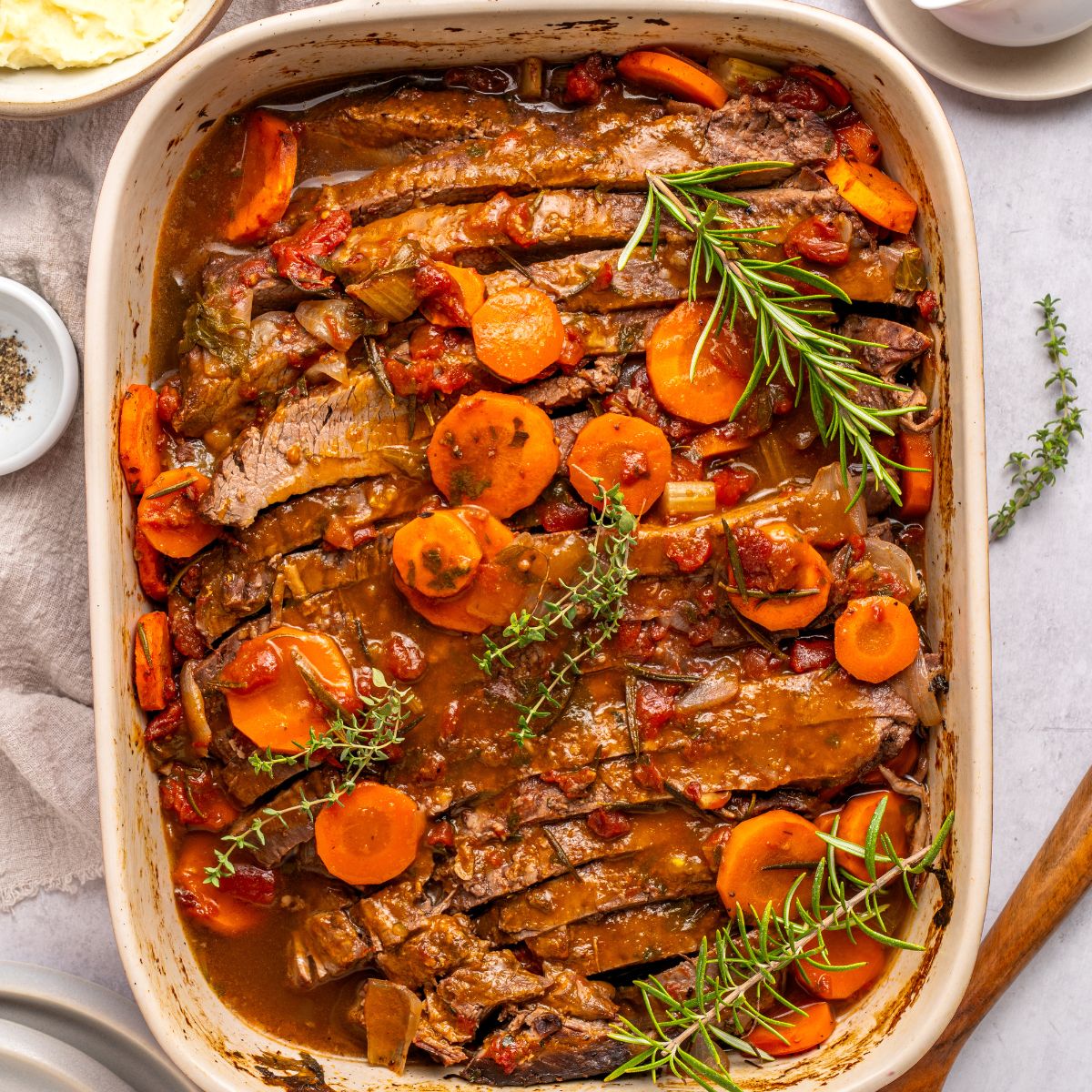 Oven Roasted Brisket With Red Wine