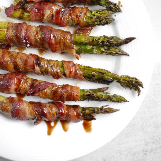 Bacon Wrapped Balsamic Asparagus